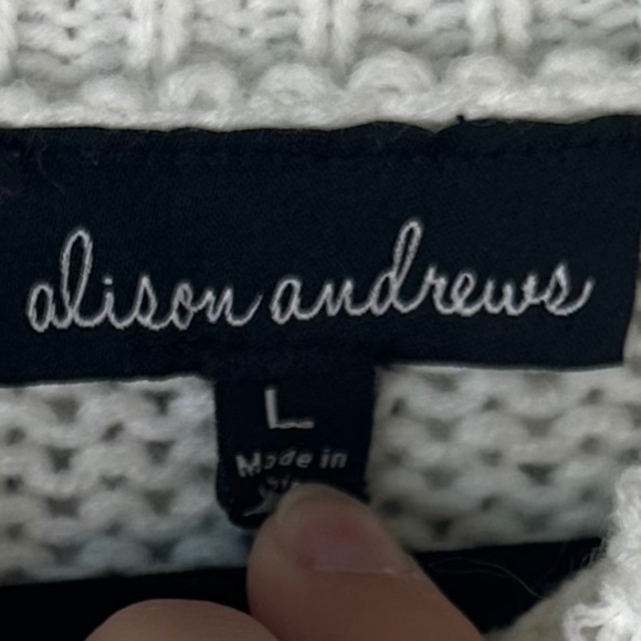 Alison Andrews Large Knit Sweater Size Large - Picture 4 of 6